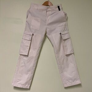Fendi Cream Cargo Pants with Minimalist Design